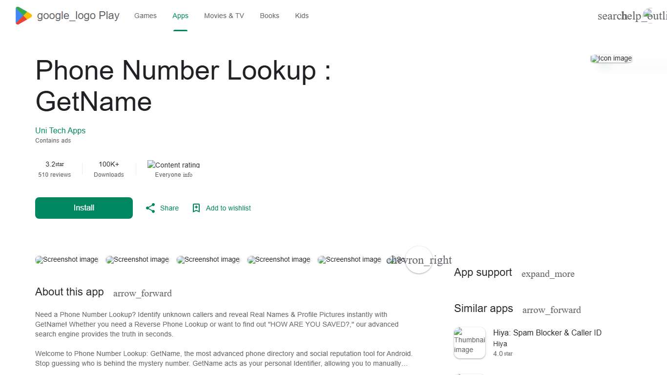 Phone Number Lookup : GetName - Apps on Google Play