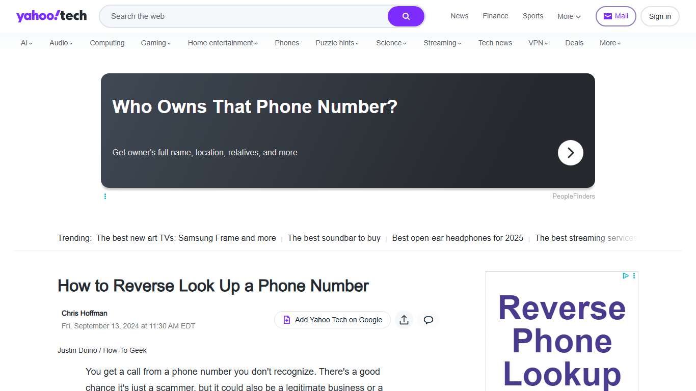 How to Reverse Look Up a Phone Number